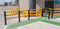 Tratto Barriera pedonale antiurto con 3 Corrimano - Lunghezza 2,0 m - Modello iFlex Pedestrian 3 Rail