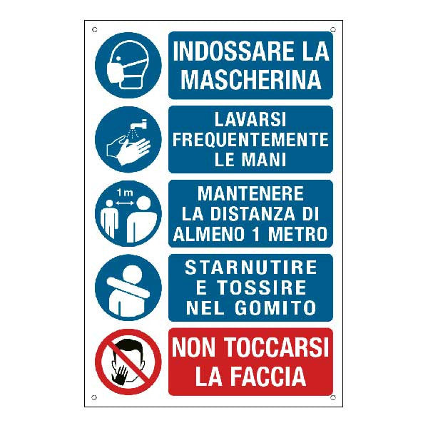 Cartelli per la segnaletica di sicurezza Covid-19