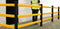 Tratto Barriera pedonale segregante con 3 Corrimano - Lunghezza 2,0 m - Modello eFlex Pedestrian 3 Rail